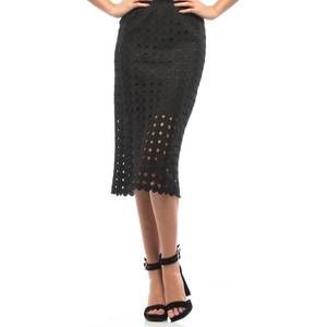 NEW J.O.A. midi cage skirt in black